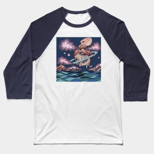 Space Octopus Baseball T-Shirt